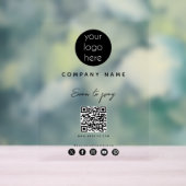 Zakelijke Logo scannen naar sociale media met QR-c Acryl Bord (Neutraal)