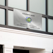Zakelijke Logo Silver Outdoor Spandoek (Buitenkant Gebouw)