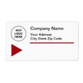 Zakelijke Logo Sjabloon Verzendlabels Etiket (Voorkant)