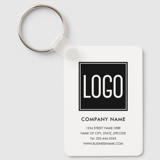 Zakelijke Logo Sleutelhanger (Voorkant)