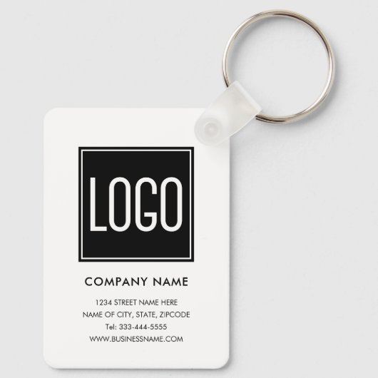 Zakelijke Logo Sleutelhanger (Achterkant)