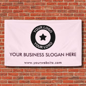 Zakelijke Logo Slogan Website Promotie Materiaal Spandoek
