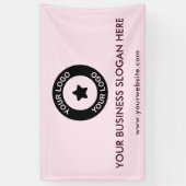 Zakelijke Logo Slogan Website Promotie Materiaal Spandoek (Verticaal)