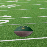 Zakelijke logo smaragdgroen american football<br><div class="desc">Personaliseer en voeg uw zakelijke logo toe. Smaragdgroene achtergrondkleur.</div>