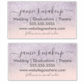 Zakelijke Logo Social Media Beauty Faux Glitter Sticker (Voorkant)