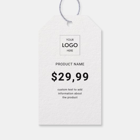 Zakelijke Logo Social Media Branding Cadeau Labels Cadeaulabel (Achterkant)