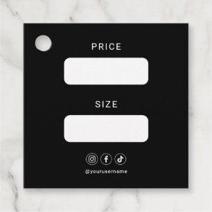 Zakelijke Logo Social Media Professionele Favoriet Bedankjes Labels