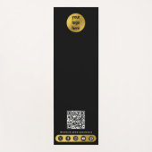 Zakelijke Logo Social Media QR Code Yoga Studio Yogamat (Voorkant)