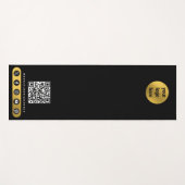 Zakelijke Logo Social Media QR Code Yoga Studio Yogamat (Voorkant (horizontaal))