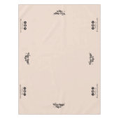 Zakelijke Logo Social Media Zacht Roze Display Tafelkleed (Voorkant)