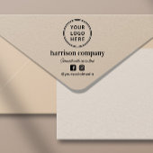 Zakelijke Logo Social Media Zelfinktende Stempel