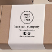 Zakelijke Logo Social Media Zelfinktende Stempel