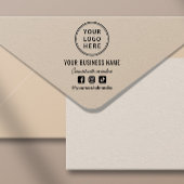 Zakelijke Logo Social Media Zelfinktende Stempel