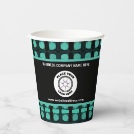 Zakelijke Logo Specialiseren Papieren Bekers