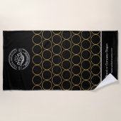 Zakelijke Logo | Strandlaken Minimalistische stran (Voorkant)