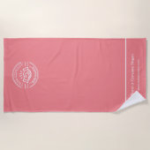 Zakelijke Logo | Strandlaken Minimalistische stran (Voorkant)