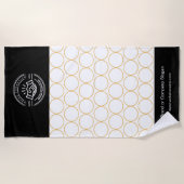 Zakelijke Logo | Strandlaken Minimalistische stran (Voorkant)