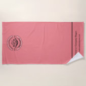 Zakelijke Logo | Strandlaken Minimalistische stran (Voorkant)