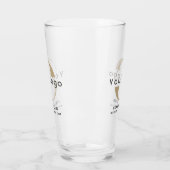 Zakelijke logo + tekst Clean minimal Company Beer Glas (Links)