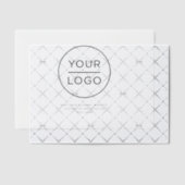 Zakelijke Logo-tekst Eenvoudig Vellum Uitnodigingen (Offset (Uitnodiging))