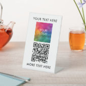 Zakelijke Logo Tekst  Eenvoudige Sjabloon Reclamebord Met Voetstuk (Insitu)