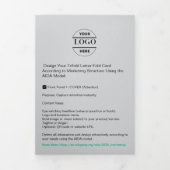 Zakelijke Logo & tekst Modern Trifold Brochure Drieluik Kaart (Cover)