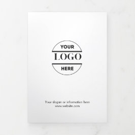 Zakelijke Logo & tekst Modern Trifold Brochure Drieluik Kaart