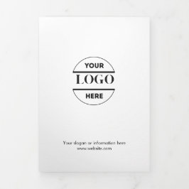Zakelijke Logo & tekst Modern Trifold Brochure Drieluik Kaart