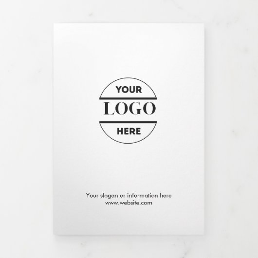 Zakelijke Logo & tekst Modern Trifold Brochure Drieluik Kaart (Cover)