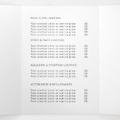 Zakelijke Logo & tekst Modern Trifold Brochure Drieluik Kaart (Binnenkant midden)