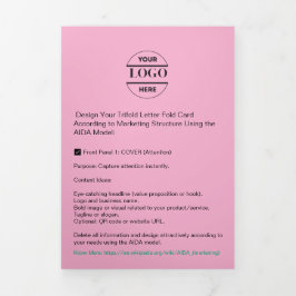 Zakelijke Logo & tekst Modern Trifold Brochure Drieluik Kaart