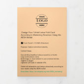 Zakelijke Logo & tekst Modern Trifold Brochure Drieluik Kaart (Cover)