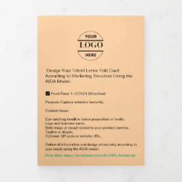 Zakelijke Logo & tekst Modern Trifold Brochure Drieluik Kaart