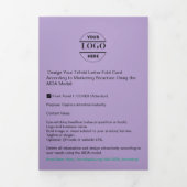 Zakelijke Logo & tekst Modern Trifold Brochure Drieluik Kaart (Cover)