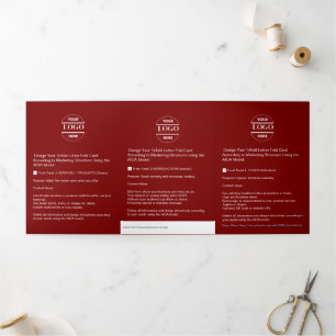 Zakelijke Logo & tekst Modern Trifold Brochure Drieluik Kaart