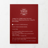 Zakelijke Logo & tekst Modern Trifold Brochure Drieluik Kaart (Cover)