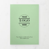 Zakelijke Logo & tekst Modern Trifold Brochure Drieluik Uitnodiging (Cover)