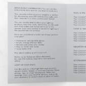Zakelijke Logo & tekst Modern Trifold Brochure Drieluik Uitnodiging (Binnenzijde eerst)