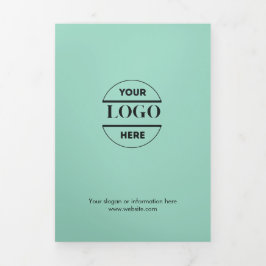 Zakelijke Logo & tekst Modern Trifold Brochure Drieluik Uitnodiging