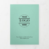 Zakelijke Logo & tekst Modern Trifold Brochure Drieluik Uitnodiging (Cover)