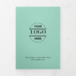 Zakelijke Logo & tekst Modern Trifold Brochure Drieluik Uitnodiging