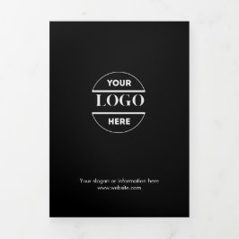 Zakelijke Logo & tekst Modern Trifold Brochure Drieluik Uitnodiging