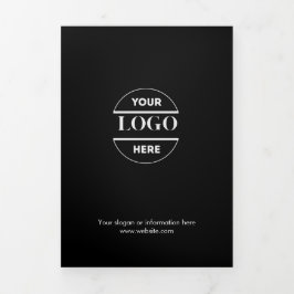 Zakelijke Logo & tekst Modern Trifold Brochure Drieluik Uitnodiging