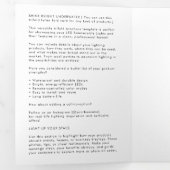 Zakelijke Logo & tekst Modern Trifold Brochure Drieluik Uitnodiging (Binnenzijde eerst)