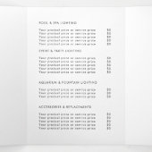 Zakelijke Logo & tekst Modern Trifold Brochure Drieluik Uitnodiging (Binnenkant midden)