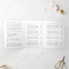 Zakelijke Logo & tekst Modern Trifold Brochure Drieluik Uitnodiging