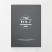 Zakelijke Logo & tekst Modern Trifold Brochure Drieluik Uitnodiging (Cover)