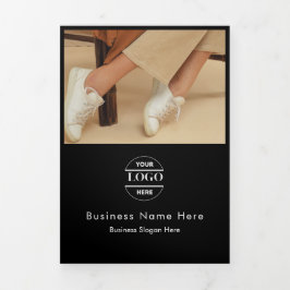 Zakelijke Logo & tekst Modern Trifold Brochure Drieluik Uitnodiging