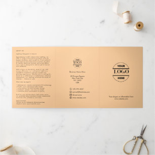 Zakelijke Logo & tekst Modern Trifold Brochure Drieluik Uitnodiging