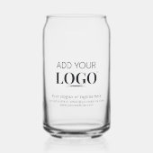 Zakelijke Logo & Tekst Promotie Bedrijfsbier Blikvorm Glas (Voorkant)